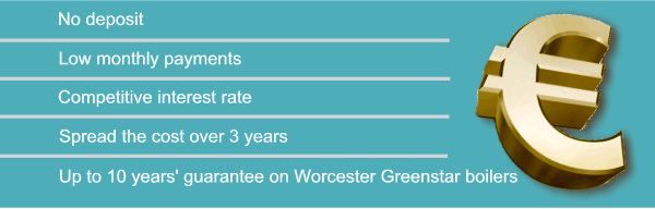 Get Finance quote: No Deposit, Low Monthly Payments and ability to Spread the cost over 3 years from Flexi-fi in partnership with Clondalkin Gas, Boiler Installations, Dublin